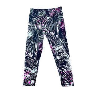 DKNY Sport Palm Leaf Leggings - Size Large, High Rise, New Without Tags
